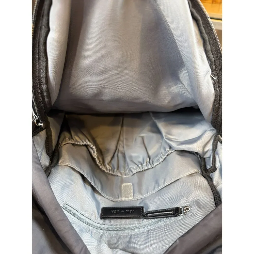 Jem‎ + Bea Jamie Eco Backpack Diaper Bag Black Nylon w/ Changing Pad
